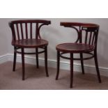 Pair early 20th century bentwood armchairs Condition Report <a href='//www.