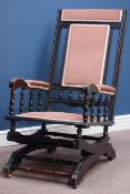 American stained beech rocking chair Condition Report <a href='//www.