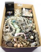 Jewellery stamped 925 and costume jewellery in one box Condition Report <a