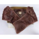 Clothing & Accessories - Mink stole by Schofields of Leeds in original box Condition