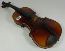 Early 20th Century violin, labelled Antonius Stradivarius Cremonensis Faciebat anno 1713,