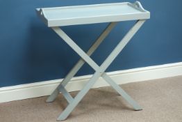 Painted butlers tray on folding stand, W75cm Condition Report <a href='//www.