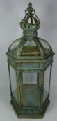 Glass lantern with dome top, H63cm Condition Report <a href='//www.