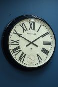 Jones & Co circular wall clock, subsidiary second hand,