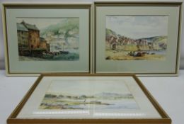 'Cornish Harbour', 'Sea and Water' and Village Seascape Scene,