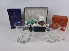 Caithness Moonlight Perfume Bottle and Paperweight Set No.