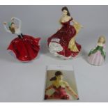Three Royal Doulton figurines 'Winter Ball',