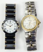 Raymond Weil Parsifal tachymetre stainless steel wristwatch no 2508 and a Raymond Weil Coliscum