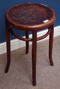 Early 20th century 'Fischel' bentwood stool