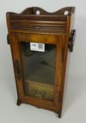 Small Edwardian oak smokers cabinet, H33cm Condition Report <a href='//www.