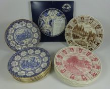 Collection of various Ringtons tea plates,