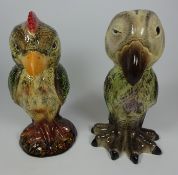 Two Martin ware style owls, H25cm (2) Condition Report <a href='//www.