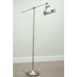 Brass finish floor standing reading adjustable lamp (This item is PAT tested - 5 day warranty from