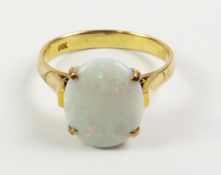 Opal ring stamped 14k Condition Report <a href='//www.davidduggleby.