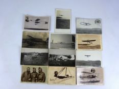 Collection of Aviation Postcards including RP Waterplane at Scaborough,