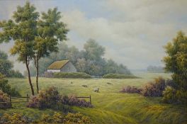 Rural Landscape depicting Sheep Grazing,