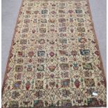 Persian Tabriz interlaced floral design rug,