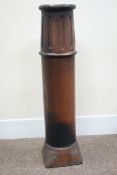 Large Victorian salt glazed terracotta chimney pot,