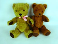 Chad Valley gold plush Teddy Bear with fixed head & limbs and growl,