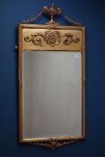 Early 20th century gilt framed Regency style wall mirror,