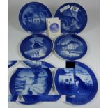 Six Royal Copenhagen Christmas plates (6) Condition Report <a href='//www.