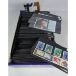 Large quantity of world and commonwealth unmounted mint stamps and used on stock cards