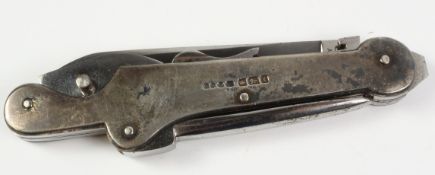 Gentleman's pen knife polished steel blade stamped Asprey 166 Bond Street,