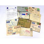 Collection of Covers including Graf Zepellin from Brazil 1934, POW to Stalag Luft 7,