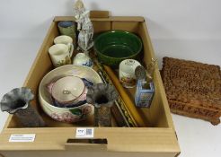 18th/ 19th Century blue and white tea bowl, Maling bowl, 1911 Shelley commemorative mug,