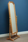 Pine cheval mirror, H154cm Condition Report <a href='//www.davidduggleby.
