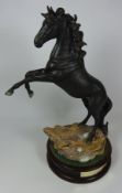 Large Royal Doulton 'Cancara The Black Horse' H44cm including plinth Condition Report