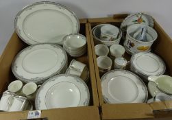 Royal Doulton 'York' pattern dinner and coffee service, 8 dinner plates,