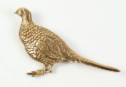 9ct gold brooch in the form of a pheasant hallmarked approx.