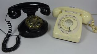 Vintage telephone and a traditional style telephone (2) Condition Report <a