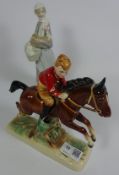 Vintage Hertwig Boy riding a horse circa 1959 and a Lladro figure Condition Report