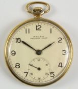1940's Rolex precision lever gold-plated pocket watch WATCHES - as we are not a retailer,