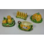 Royal Winton Beehive set including cruet, toast rack,