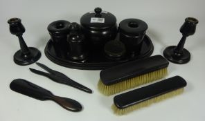 Ebony dressing table set Condition Report <a href='//www.davidduggleby.