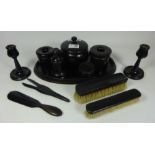 Ebony dressing table set Condition Report <a href='//www.davidduggleby.