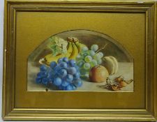 Still Life of Fruit, watercolour signed and dated S Sykes 1900,