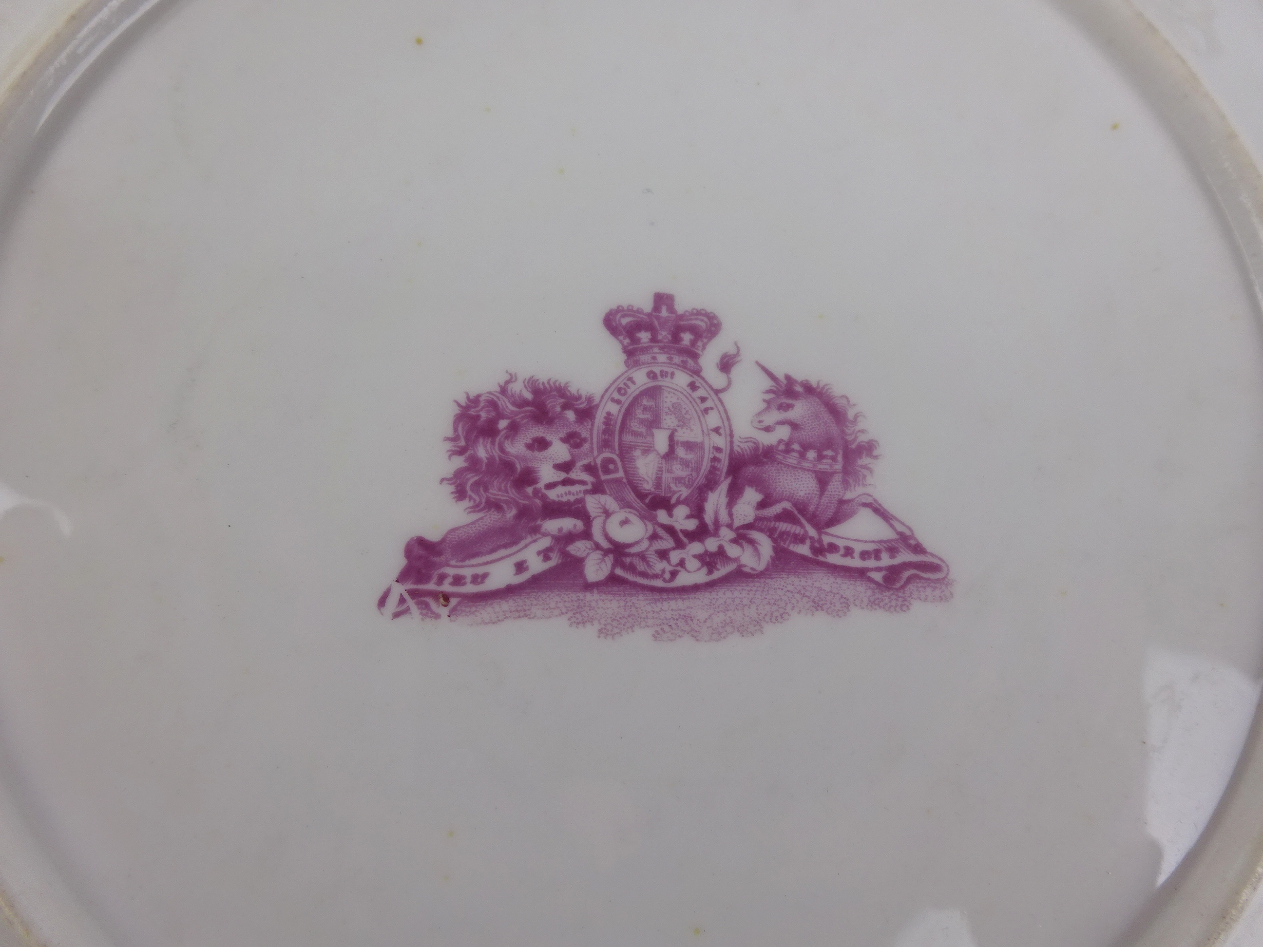 19th century John Ridgeway porcelain dessert service hand painted with floral sprays, - Image 2 of 3