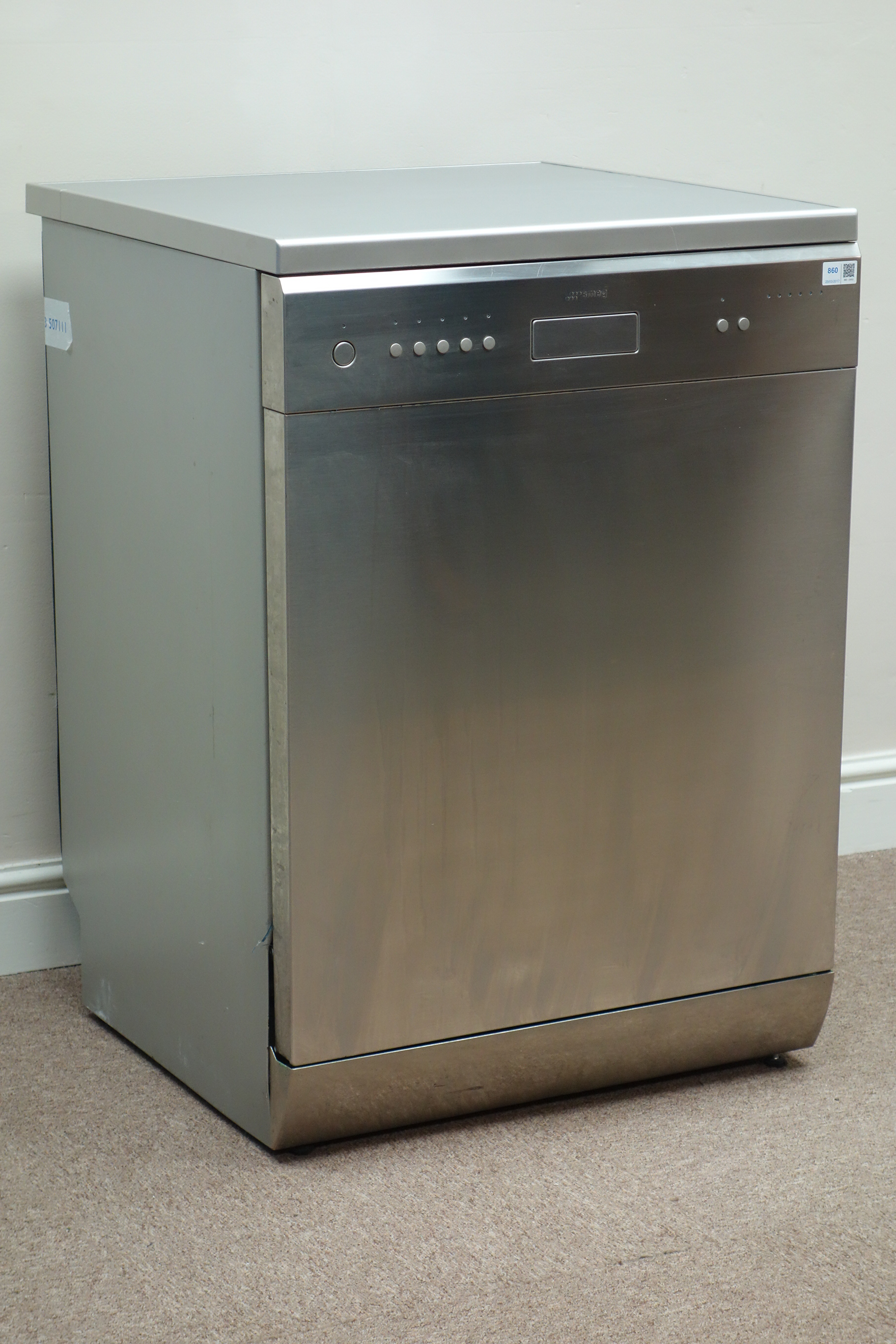 Smeg stainless steel dishwasher,