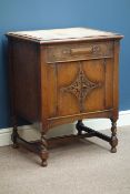 Early 20th century 'Sylvaphone' oak cased gramophone, W61cm, H80cm,