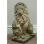 Composite stone garden lion Condition Report <a href='//www.davidduggleby.