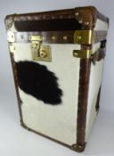 Leather cowhide trunk, H57cm Condition Report <a href='//www.davidduggleby.