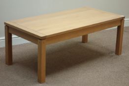 Oak rectangular coffee table, 120cm x 60cm,
