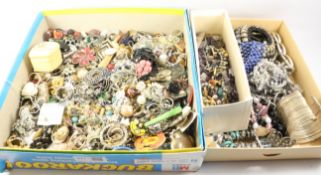 Costume jewellery in two boxes Condition Report <a href='//www.davidduggleby.