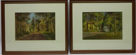 Rural Wood Scenes with Figures,