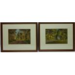 Rural Wood Scenes with Figures,