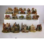 Collection of Lilliput Lane Cottages including 'Scroll on the Wall 1986, Burns,